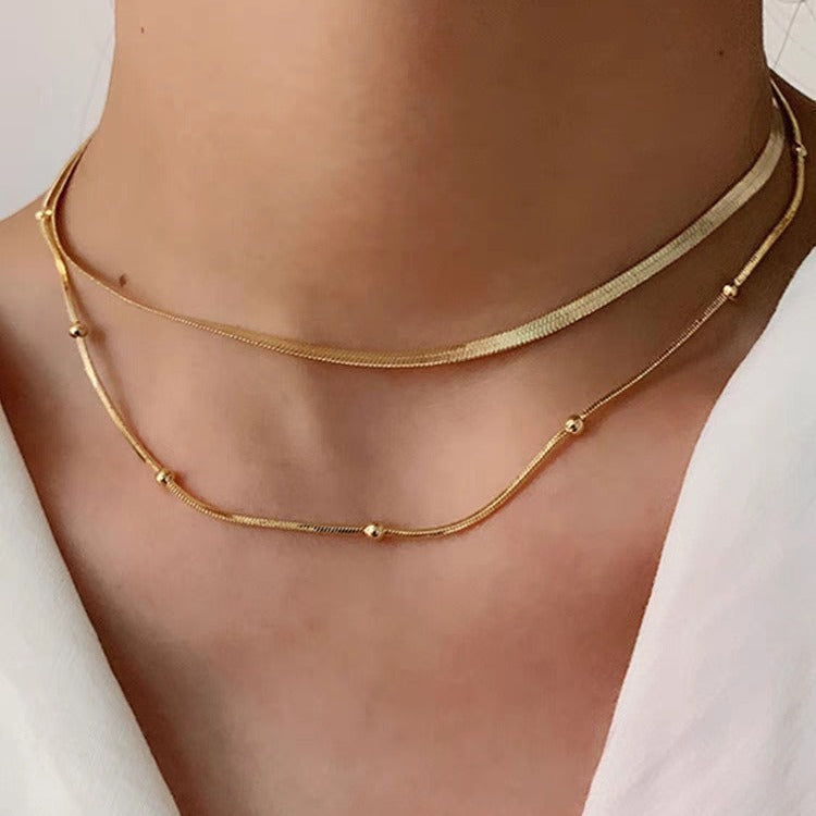SS-11516-17 - Premium Double Layer Necklace