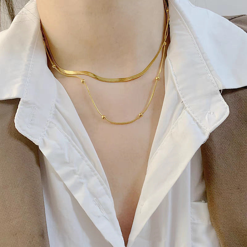 SS-11516-17 - Premium Double Layer Necklace