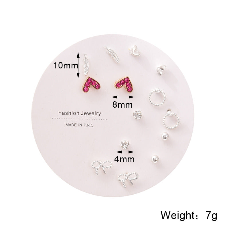 UNI-10733-740 - Blinky Mini - Ear Studs Set Of 7