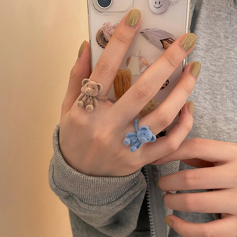 UNI-10882 - Fluffy Bear Blue - Ring