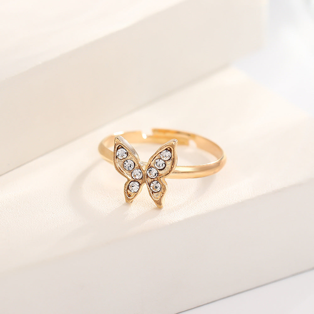 UNI-10553 - Blinky Butterfly Gold  - Jewelry Set