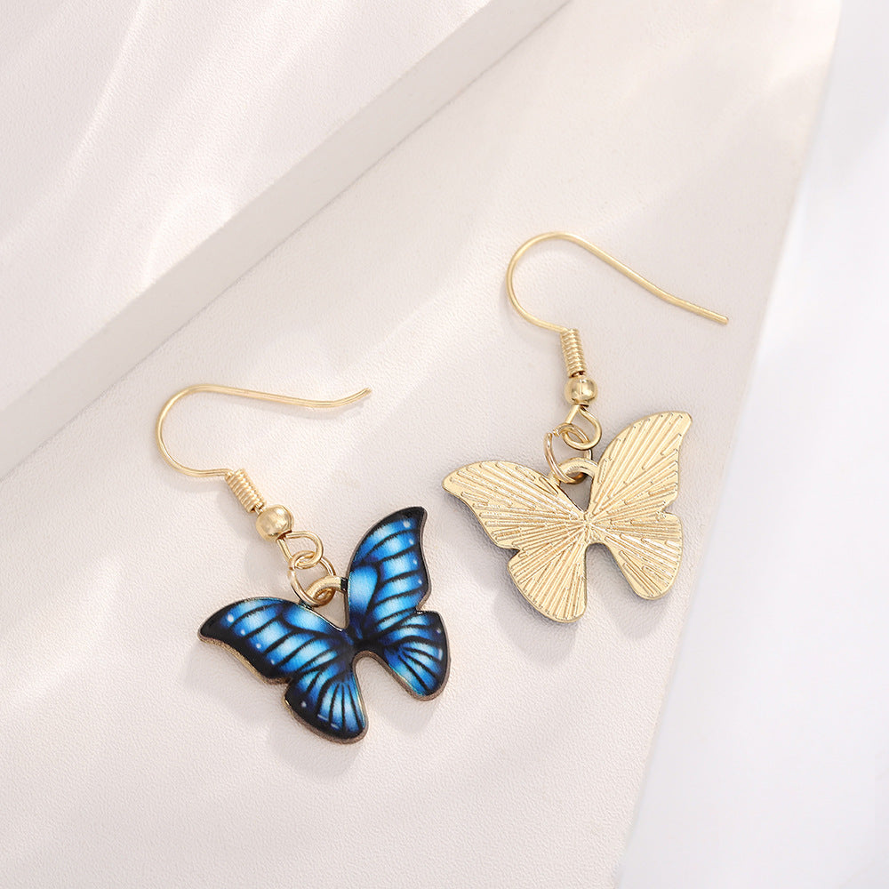 UNI-10542 - Blue Butterfly Gold - Jewelry Set