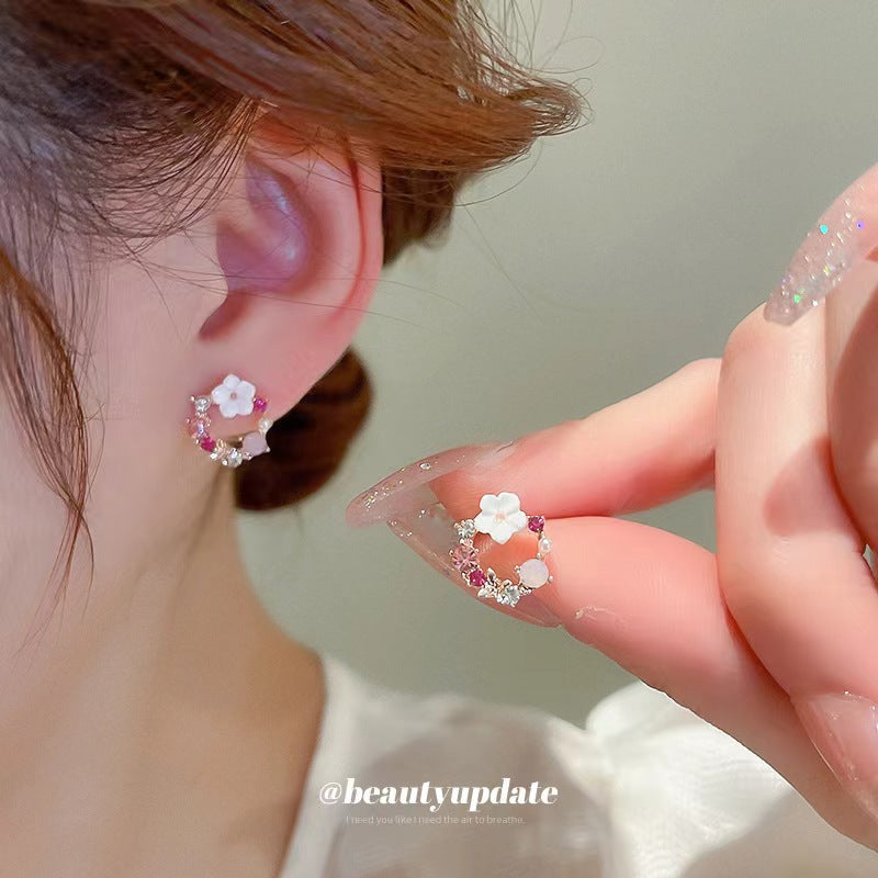 UNI-12141 -  Wreath Flower  - Earring