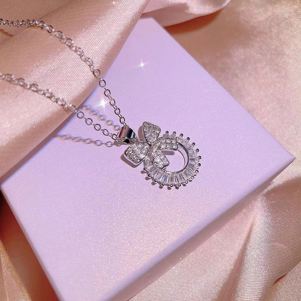 UNI-11037 - Flash Diamond Bow - Jewelry Set
