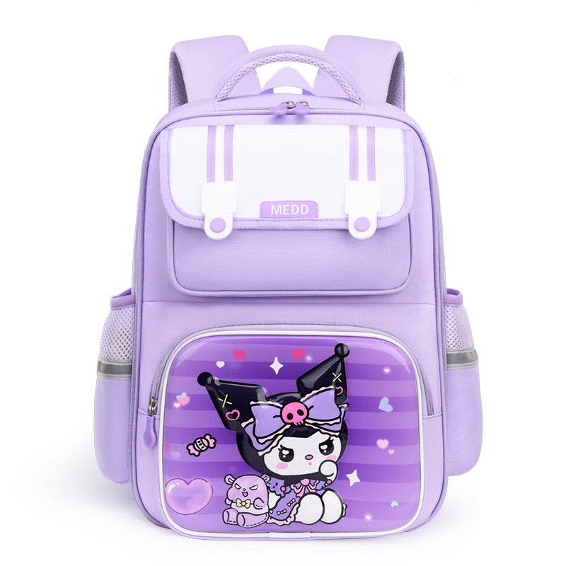 Pink Purple Sanrio Kids School Backpack - image 1