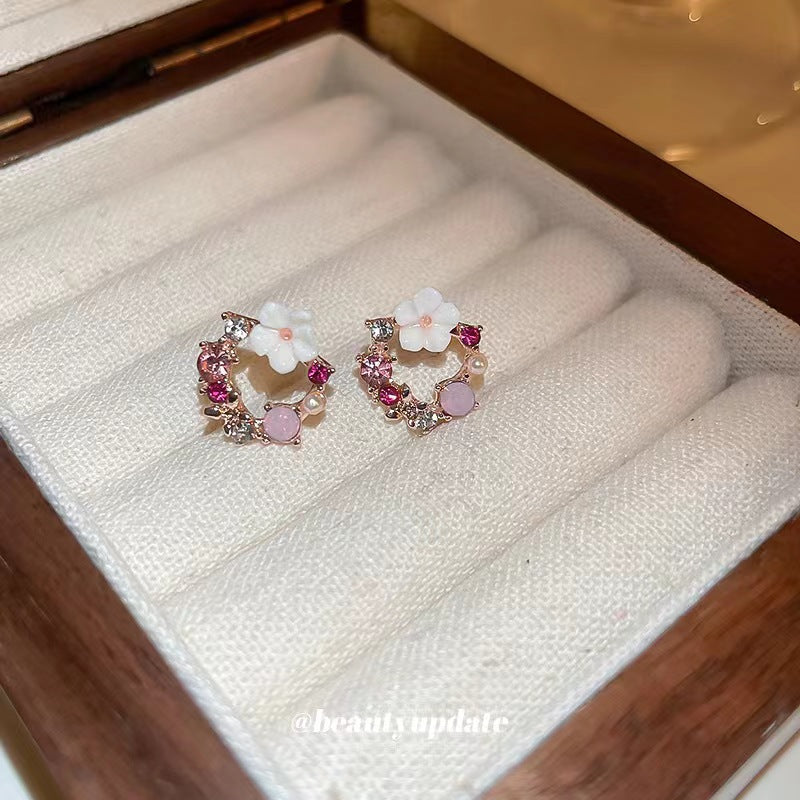 UNI-12141 -  Wreath Flower  - Earring