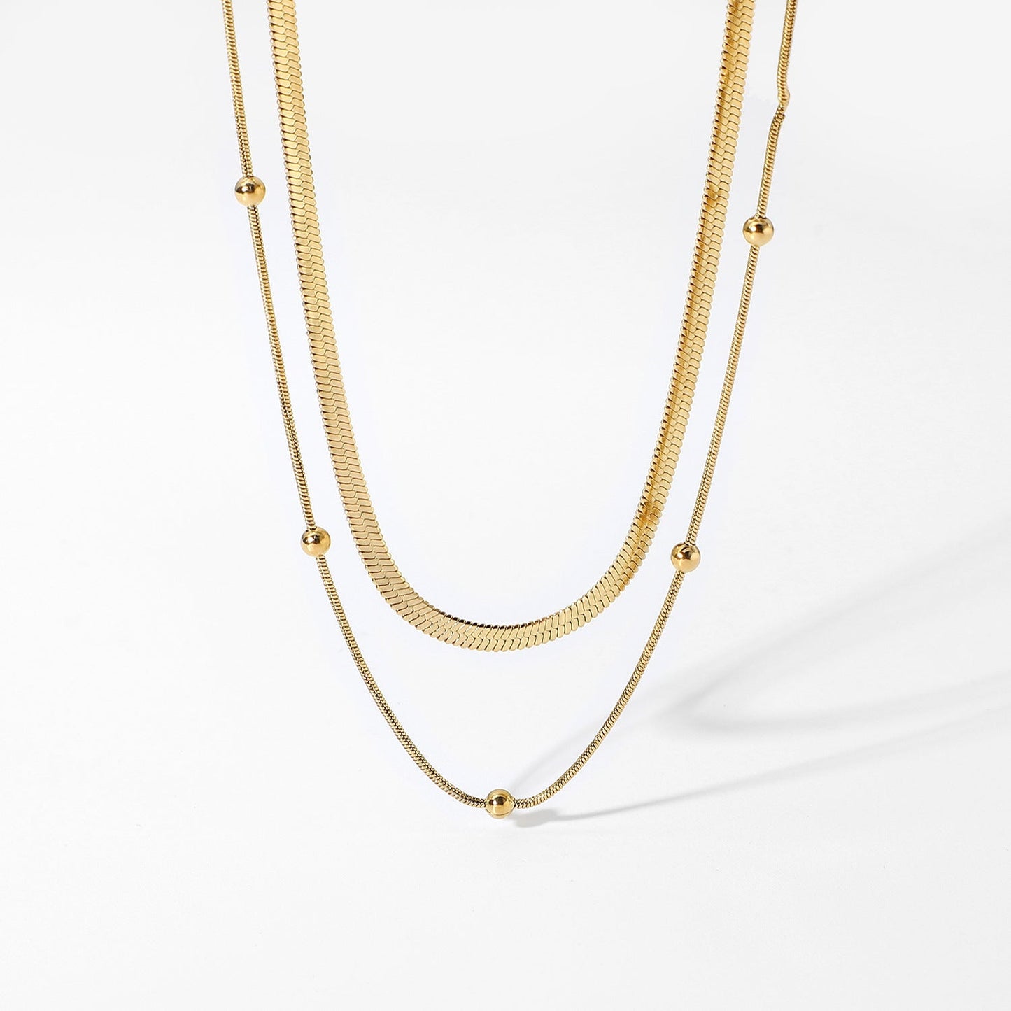 SS-11516-17 - Premium Double Layer Necklace