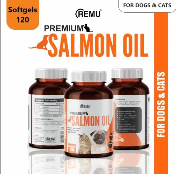 Remu Salmon Oil Supplements For Cats And Dogs