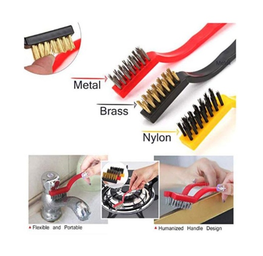 Wire Brush Kitchen Tool Set of 3