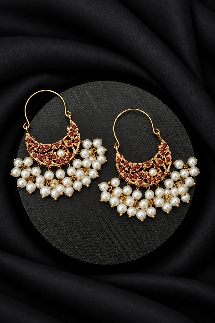Manjus Navratan Small Chand Bali Earrings