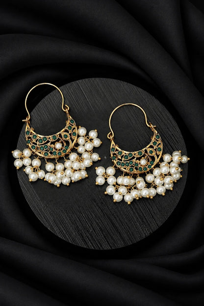 Manjus Navratan Small Chand Bali Earrings
