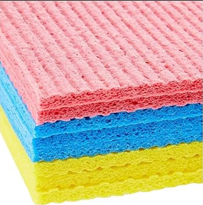 Pack of 5 Cellulose Highly Absorbent Cleaning Sponge