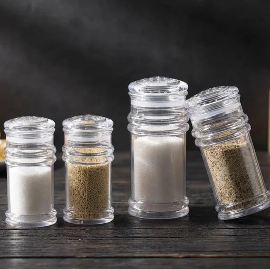Acrylic Salt &amp; Pepper Shaker Transparent Spice Dispenser