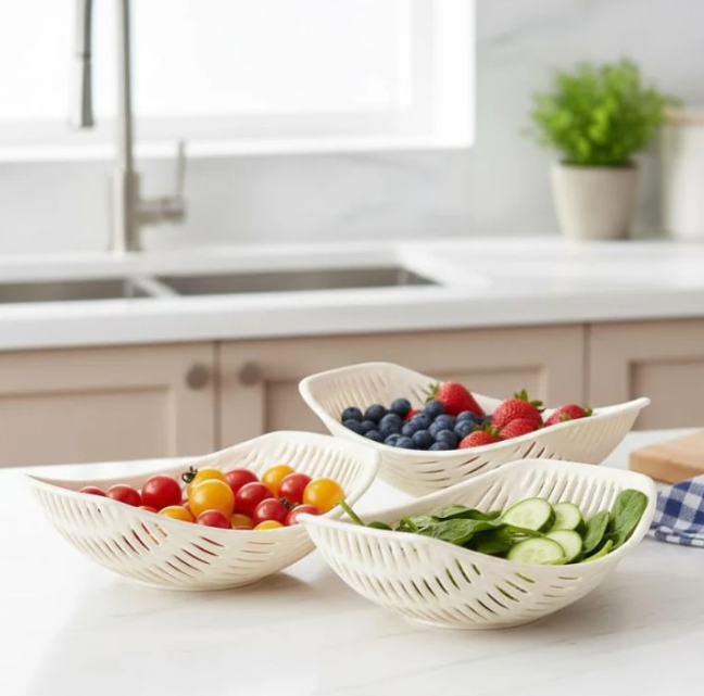 Limon 3 Piece Bamboo Multiuse Basket