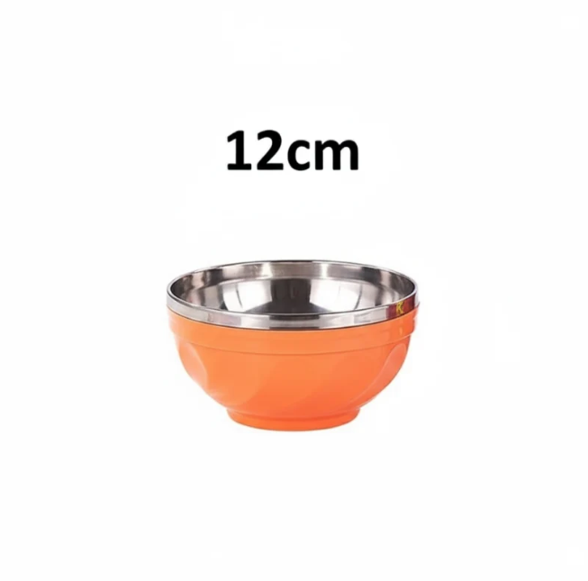 Colorful Double Layer Stainless Steel Bowl