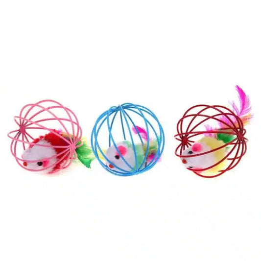 Cat Ball Toy Mouse Cage