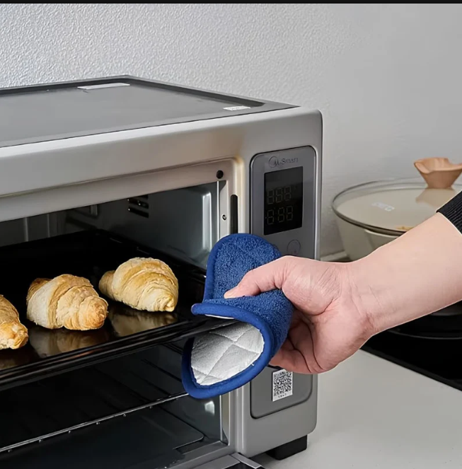 2PCS Heavy Duty Pot Holder Set Heat Resistant Kitchen Pads