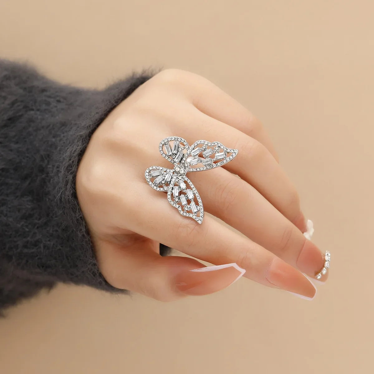 UNI-10166-8 - Diamond Butterfly  - Ring