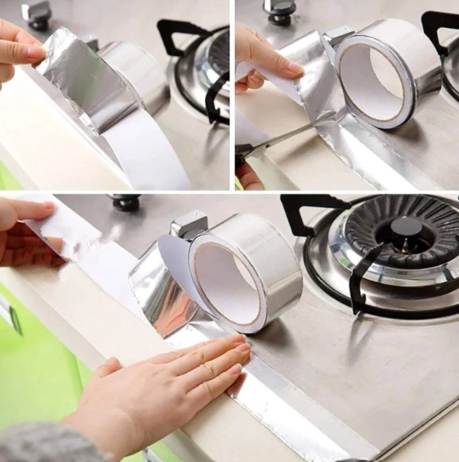 Heat Resistant Aluminium Foil Tape Waterproof Adhesive