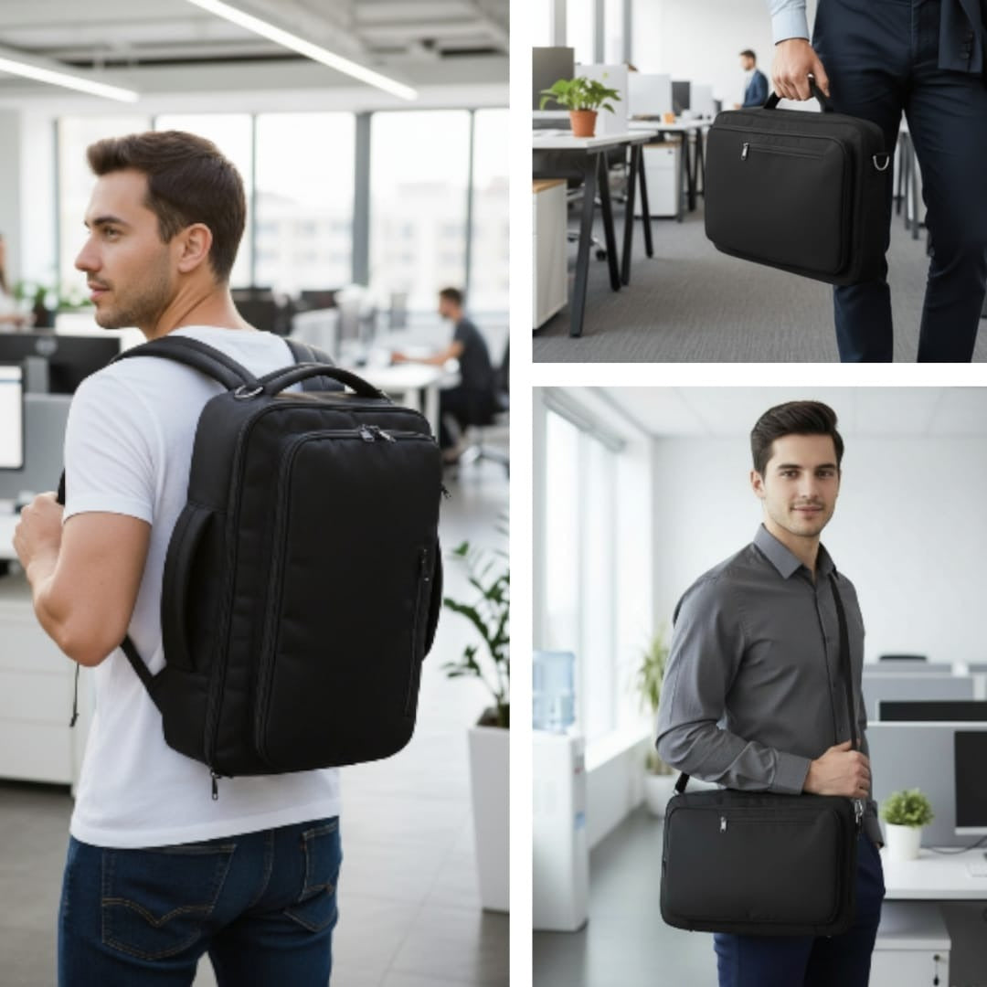 2-in-1 Convertible Business Laptop Bag Dual-Carry Design - image 3