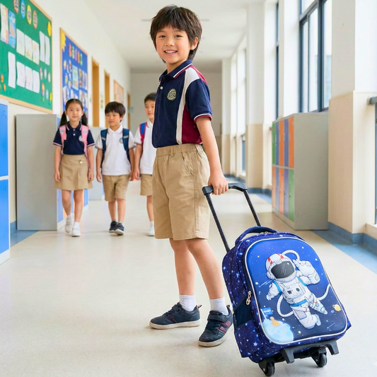 Kid's Small Trolley Bag-Space Men - image 1