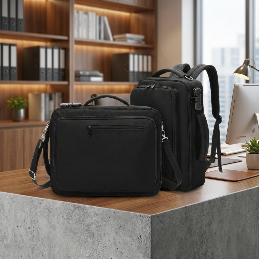 2-in-1 Convertible Business Laptop Bag Dual-Carry Design - image 2