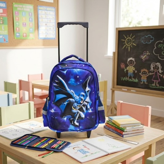 Batman Galaxy Edition Rolling School Bag - image 1