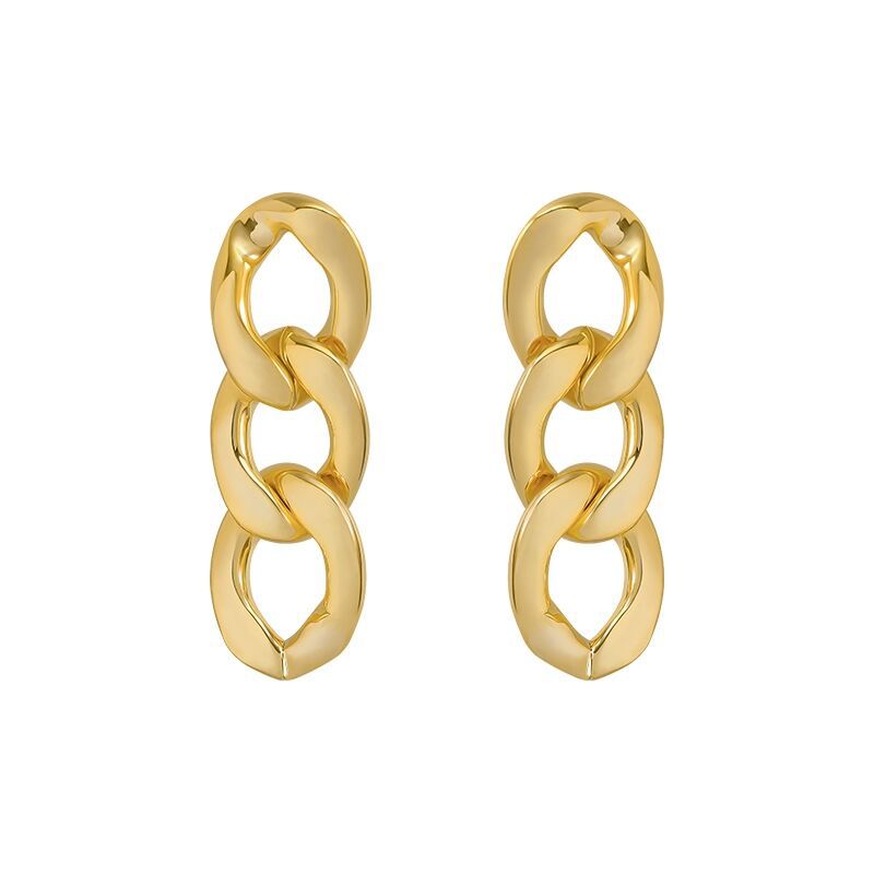 UNI-10099 -  Classy Chain Gold - Earring Style 2