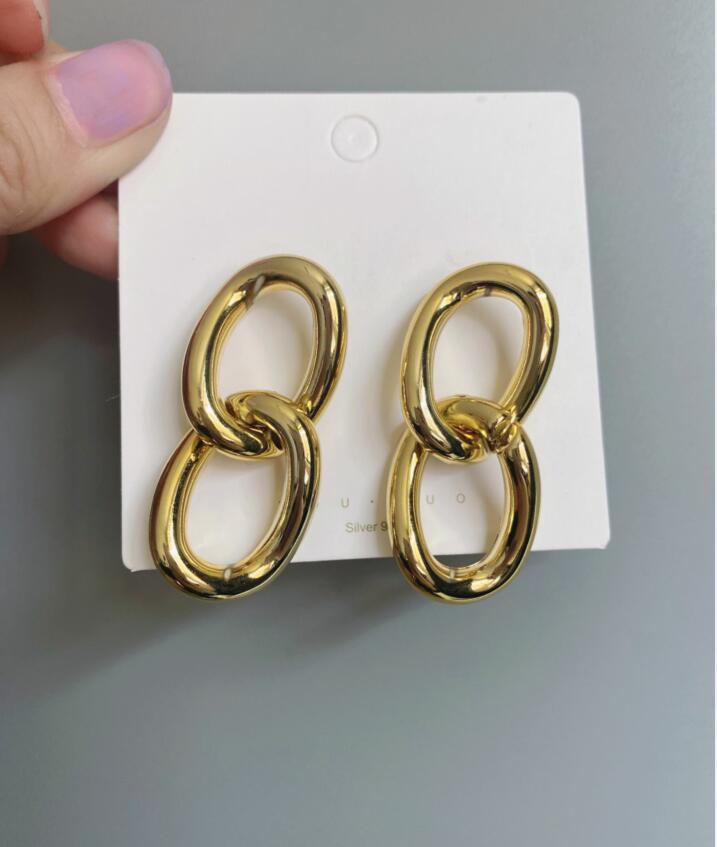UNI-10109 - Gold  Glam Chain - Earring