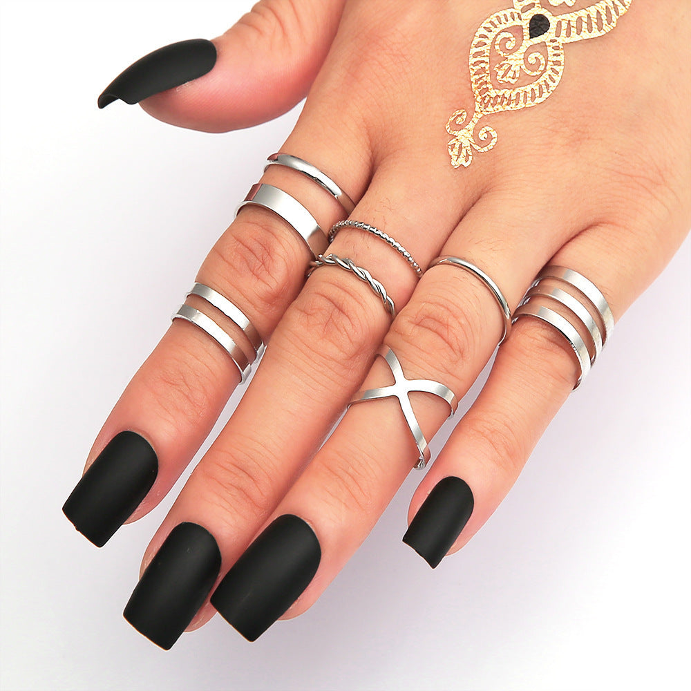 UNI-10142  - Classy Foiled - Ring Set of 7