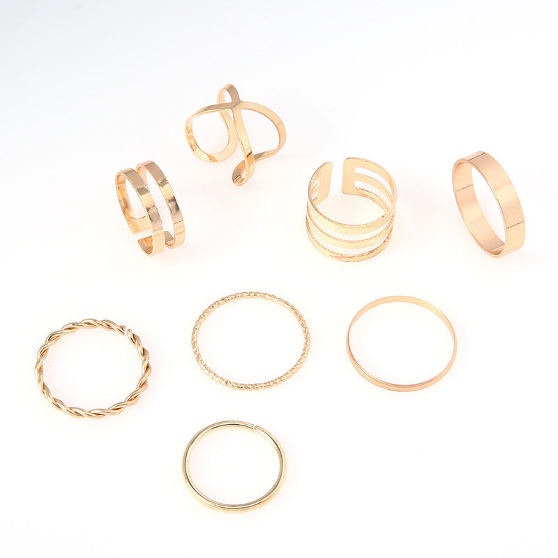 UNI-10142  - Classy Foiled - Ring Set of 7