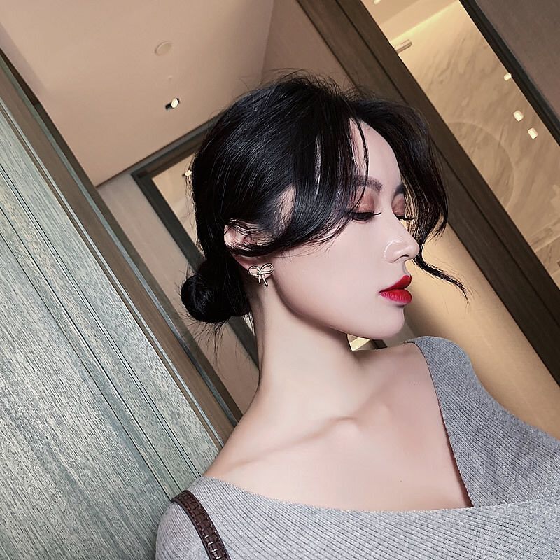 UNI-10239 - Bow Gold   - Earring