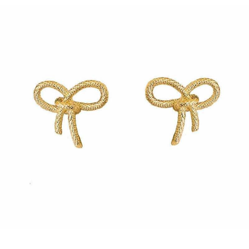 UNI-10239 - Bow Gold   - Earring