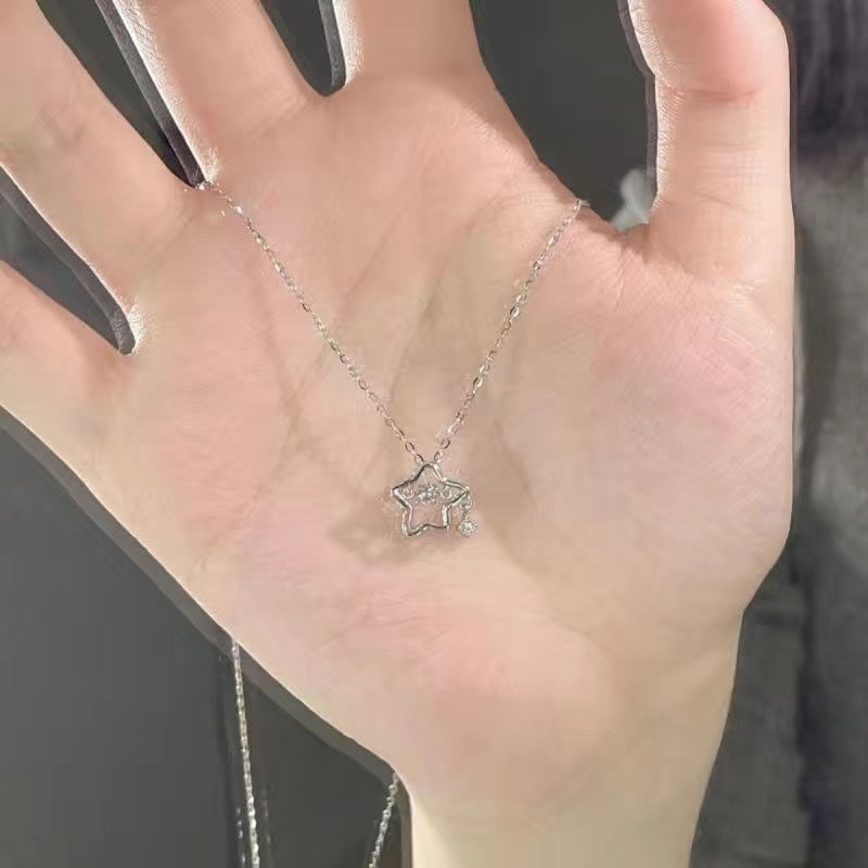 UNI-10254 - Silver Star - Necklace