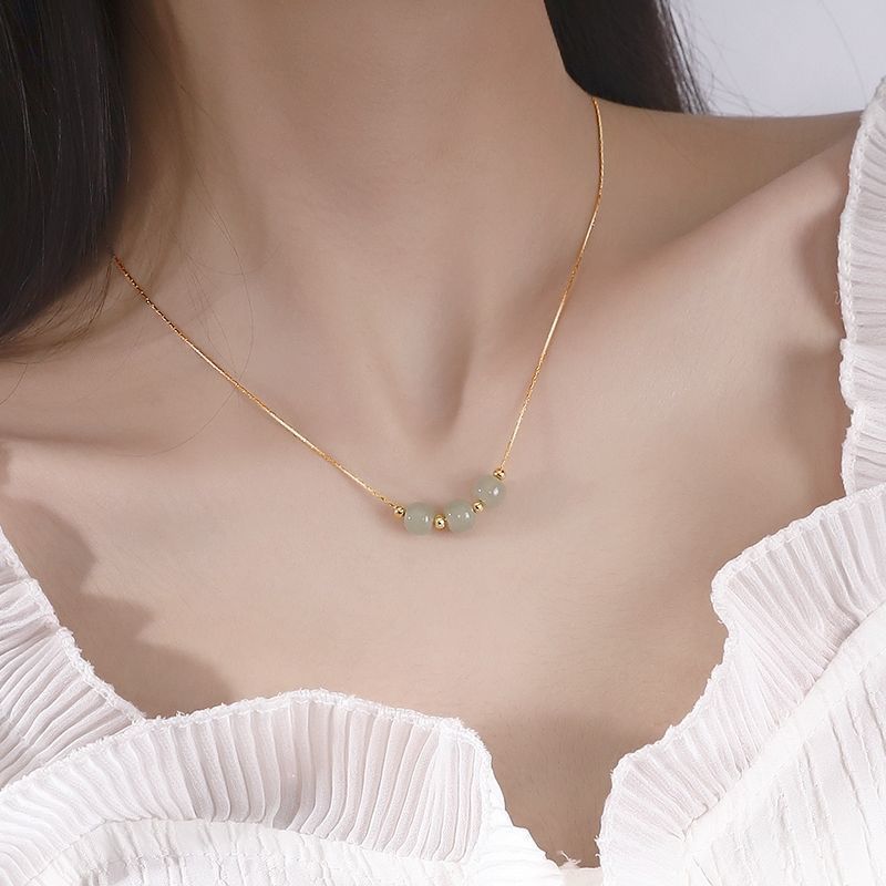 UNI-10256 - Lime Stone - Necklace Style 1
