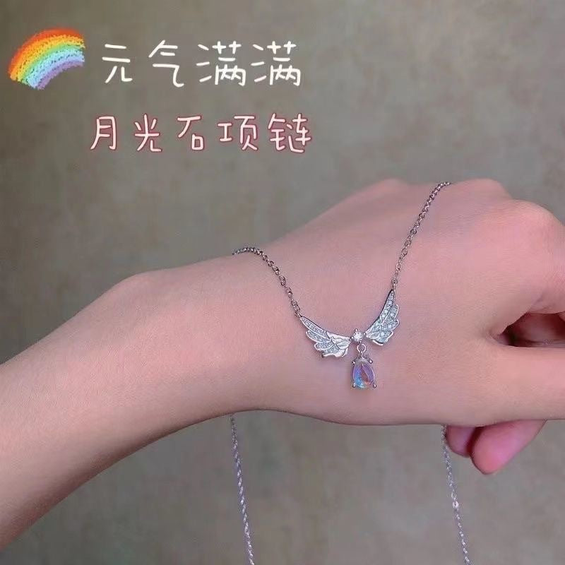 UNI-10263 - Angel Wings Silver - Necklace