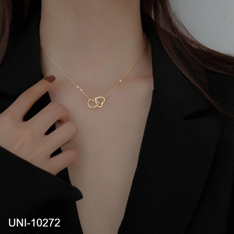 UNI-10272 - Heart Gold - Necklace