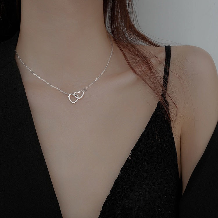 UNI-10273 - Heart Silver - Necklace