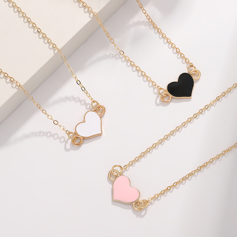 UNI-10544 - Black Heart  Gold  - Jewelry Set