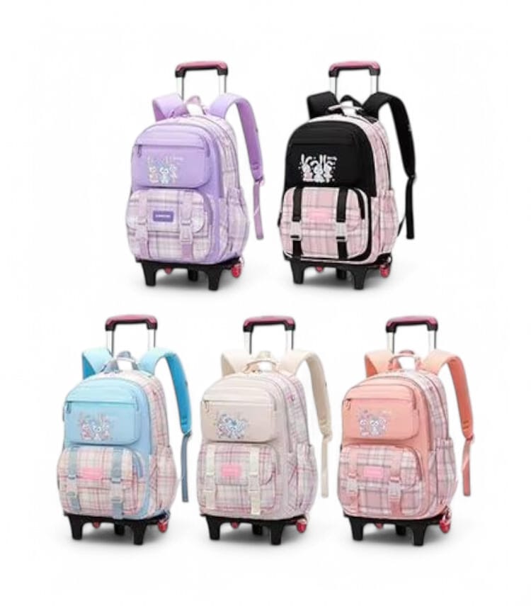 Durable 2-Wheel Trolley Backpack for School Kids - image 5