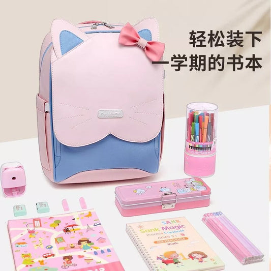 Cute Cat Design School Backpack for Kids - image 1