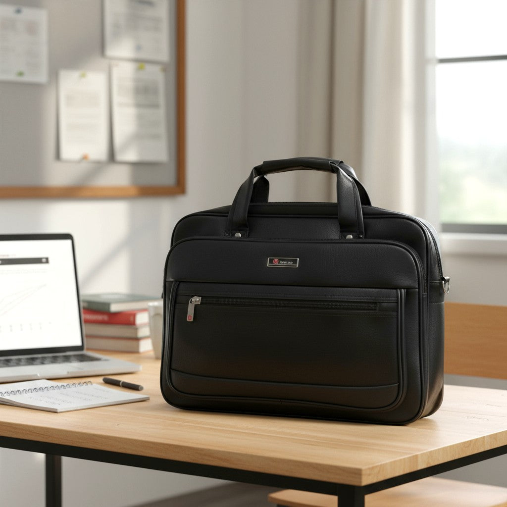 Executive Leather Office Laptop Bag - image 2