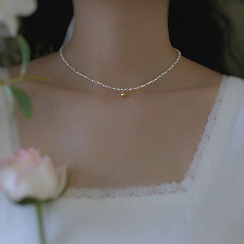UNI-10840 - Pearl Beads Gold - Necklace