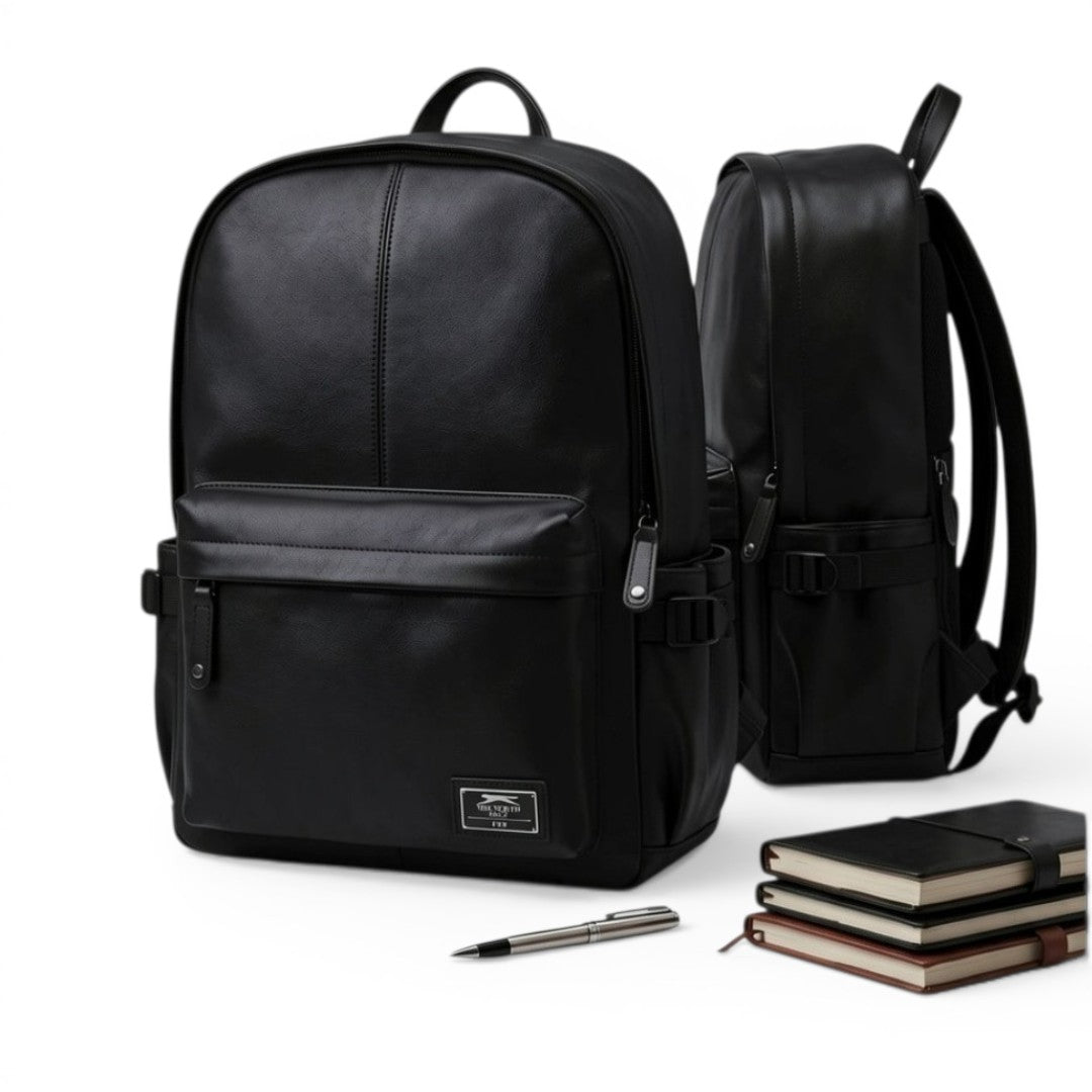 Premium Faux Leather Minimalist Backpack - image 2