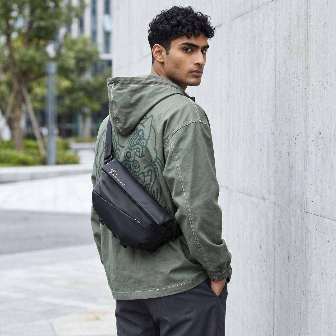 Anti-Theft Urban Chest Pack, Men's Waterproof Crossbody Bag - image 2