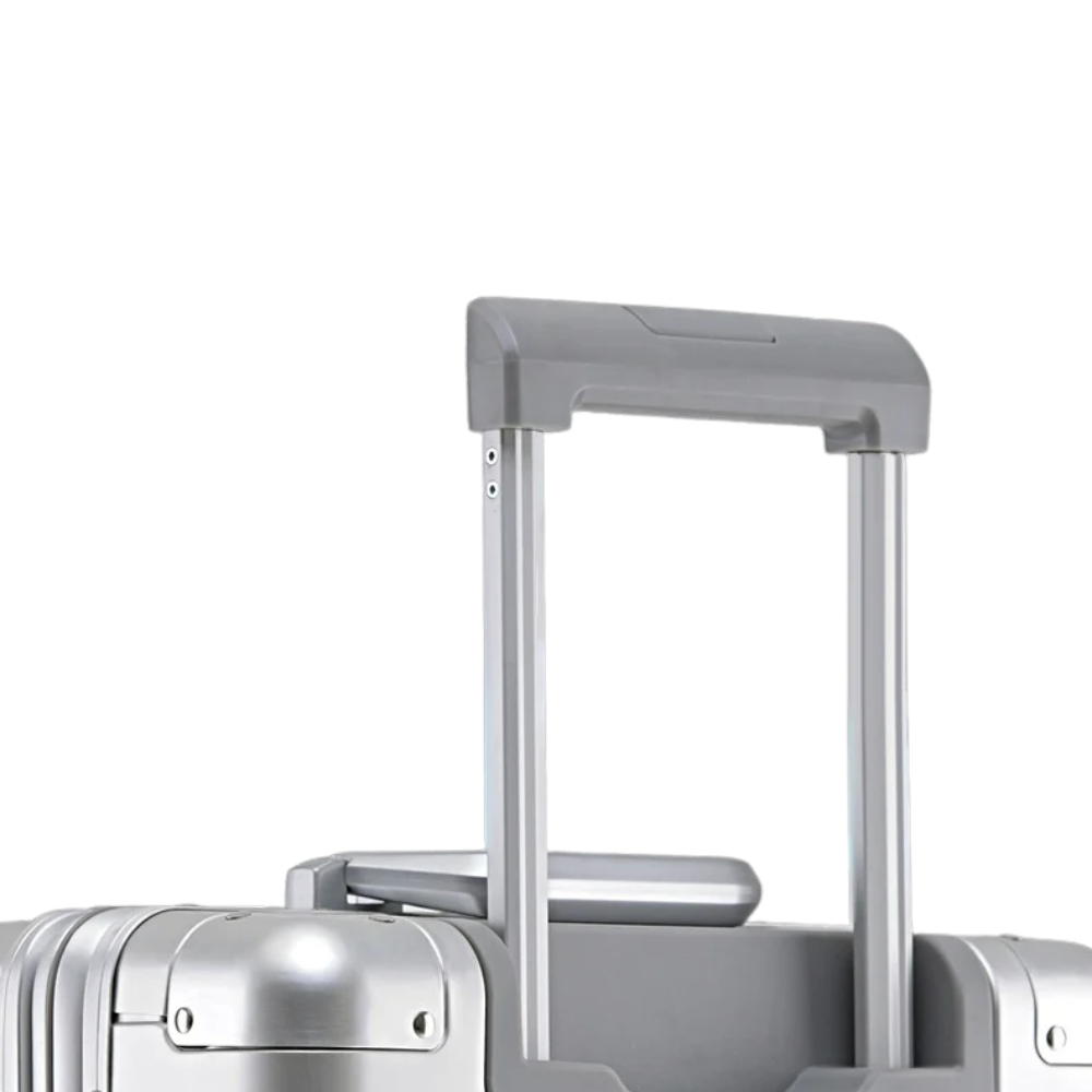 Minimalist Silver Aluminum Hard-Shell Carry-On - image 5