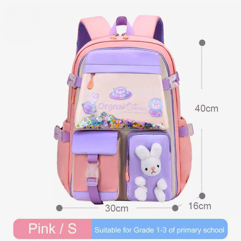 Bunny Backpack for School Girl - Grade 1 to 3 - image 1