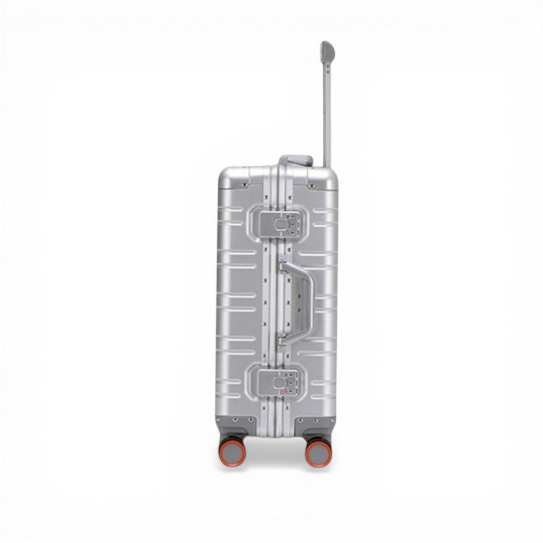 Minimalist Silver Aluminum Hard-Shell Carry-On - image 3
