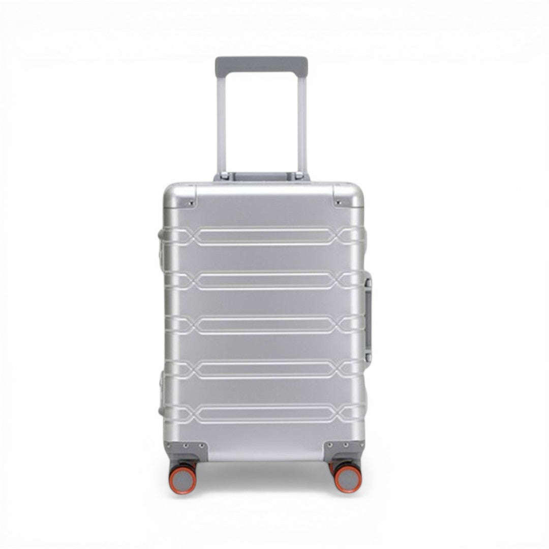 Minimalist Silver Aluminum Hard-Shell Carry-On - image 2