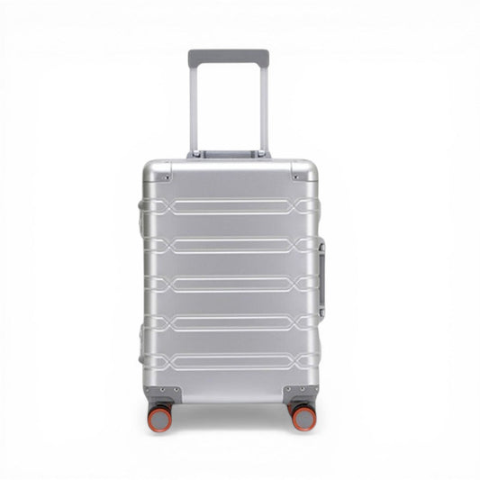 Minimalist Silver Aluminum Hard-Shell Carry-On - image 2
